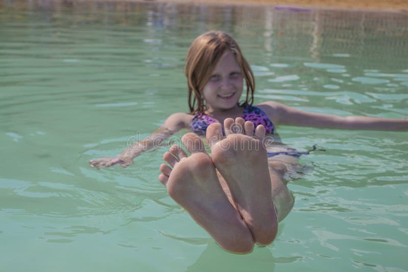 Girl n the Dead Sea, fun picture