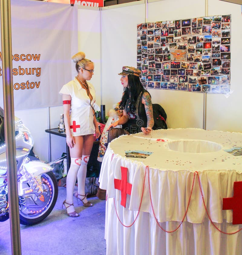 A girl in a nurse uniform. stock images A girl in a nurse uniform. stock images