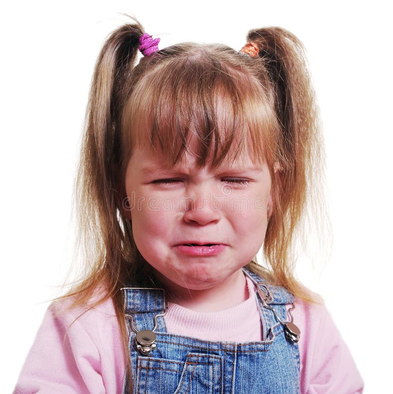 Girl with pigtail. stock photos