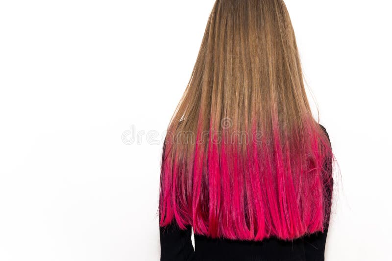 Girl with Pink Hair Half Dyed. Colored Hair Style Woman Stock Photo - Image of expression, color: 175260280 Girl with Pink Hair Half Dyed. Colored Hair Style Woman Stock Photo - Image of expression, color: 175260280