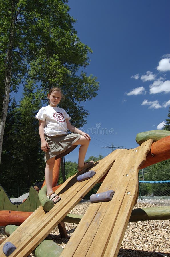 Girl On Playground