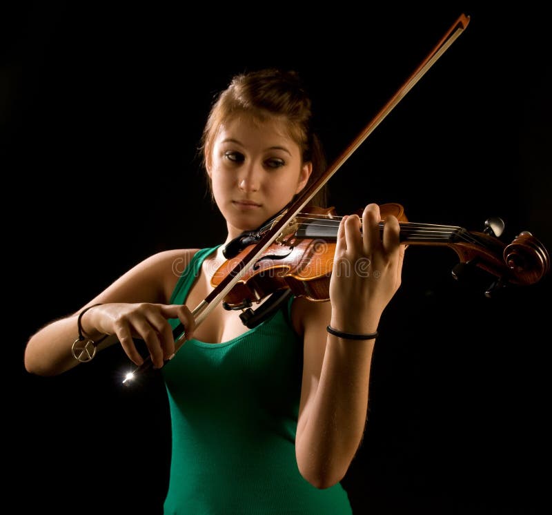 Girl playing violin