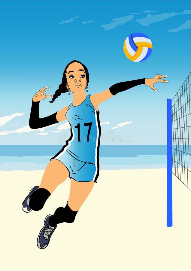 Girl playing volleyball stock photo. Image of swimwear - 11670288