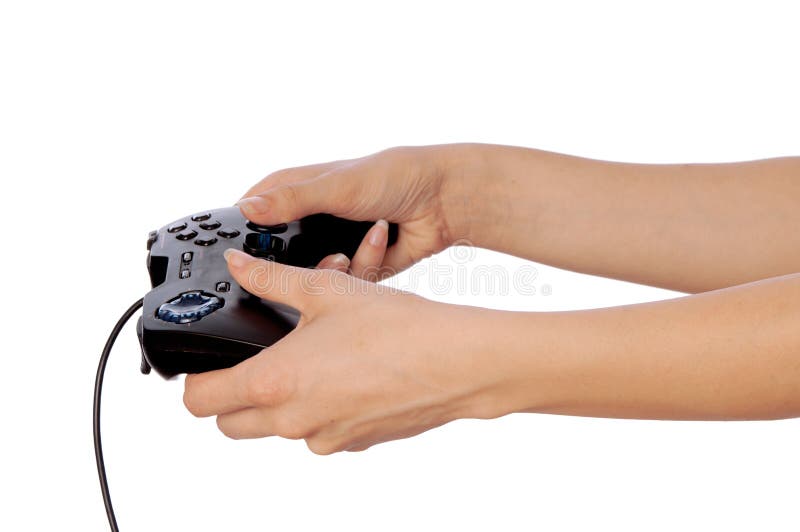 Girl plays stock photography