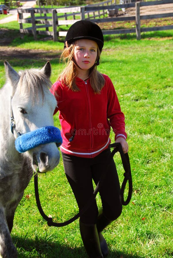 Girl and pony