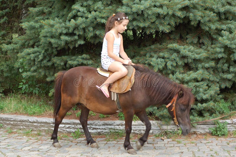 Girl on a pony