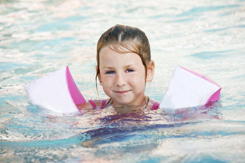 Girl in pool