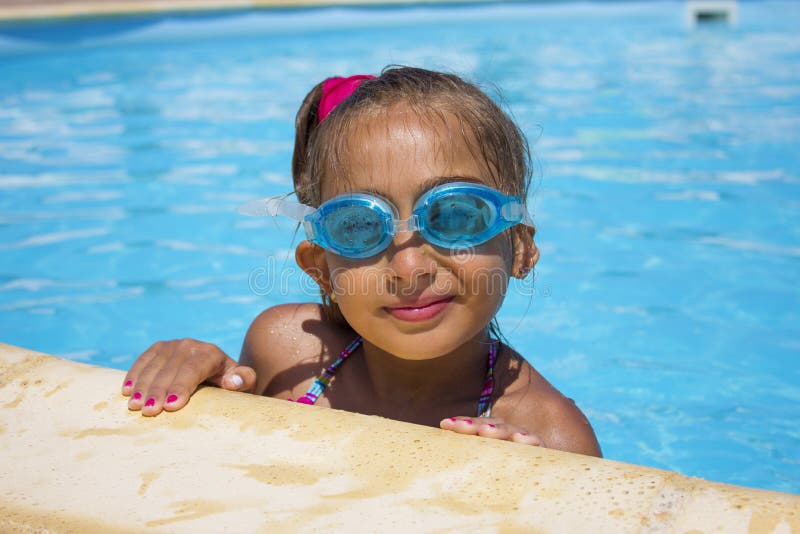Girl In The Swimming Pool Stock Image Image Of Recreation 25606997 