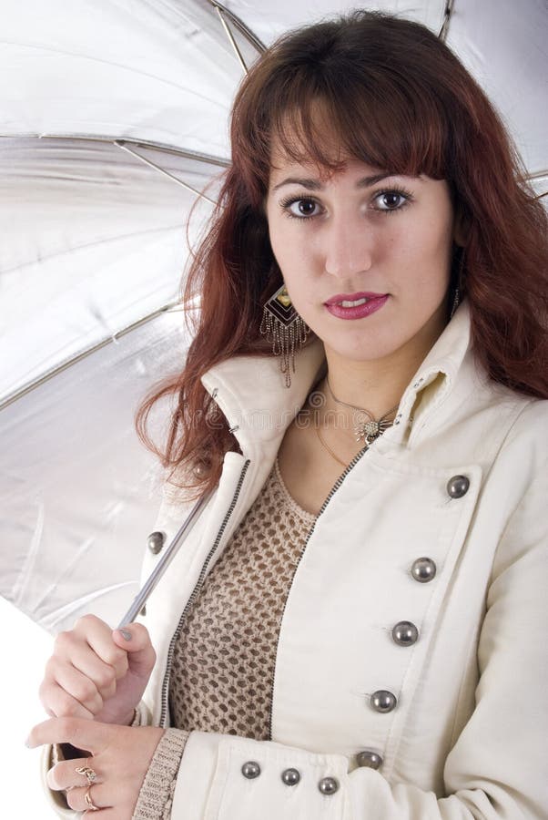 Girl Portrait With Umbrella