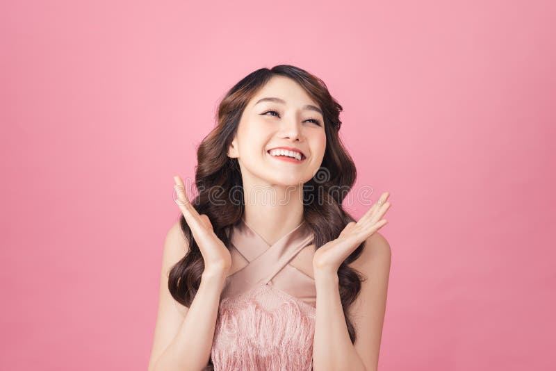 Girl pose in feeling very happy amazed excited and surprised stock image Girl pose in feeling very happy amazed excited and surprised stock image
