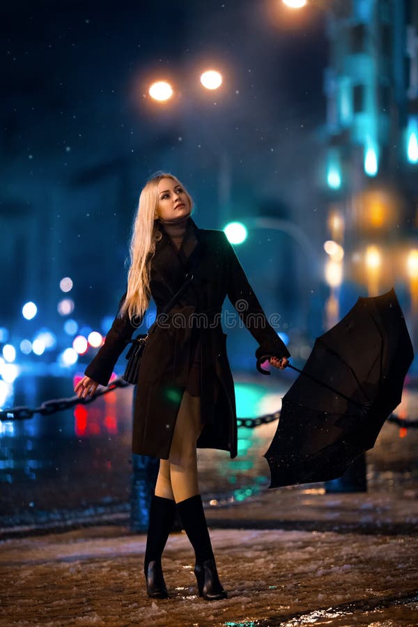 Girl with Perfect Legs Sitting at the City Square Stock Image - Image ...