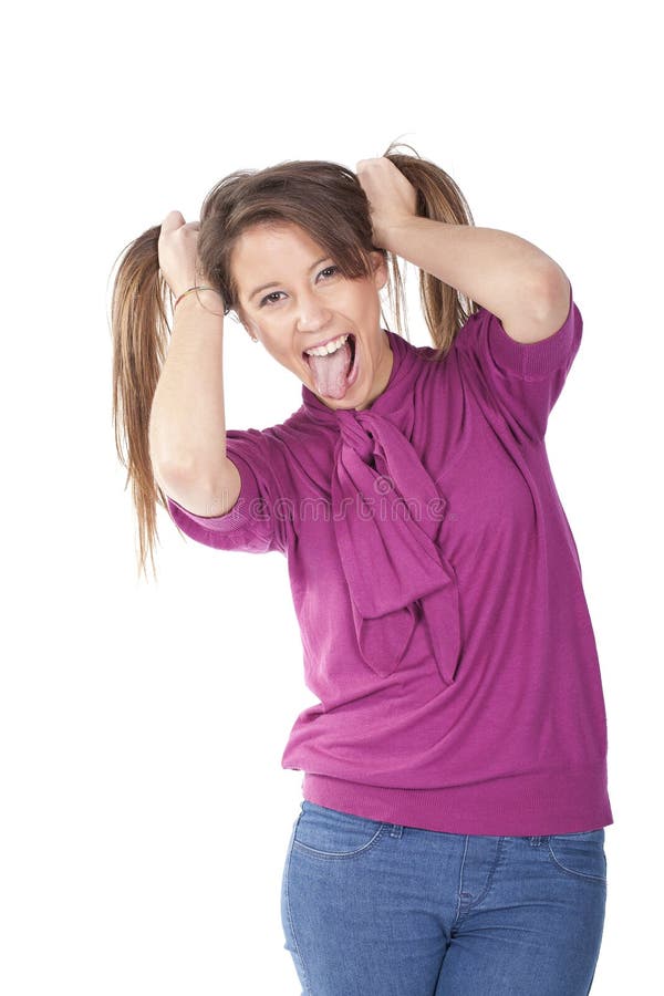 Pulling out hair stock image. Image of distraught, people 890439