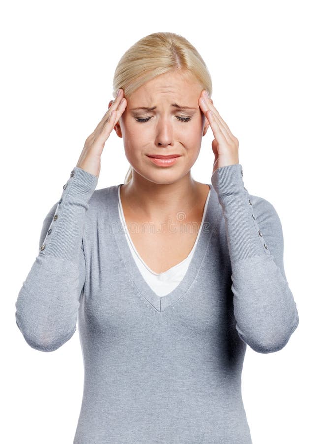 Girl Puts Hands on the Head Stock Image Image of experience, hands