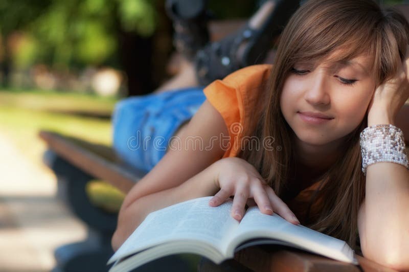 Girl read book