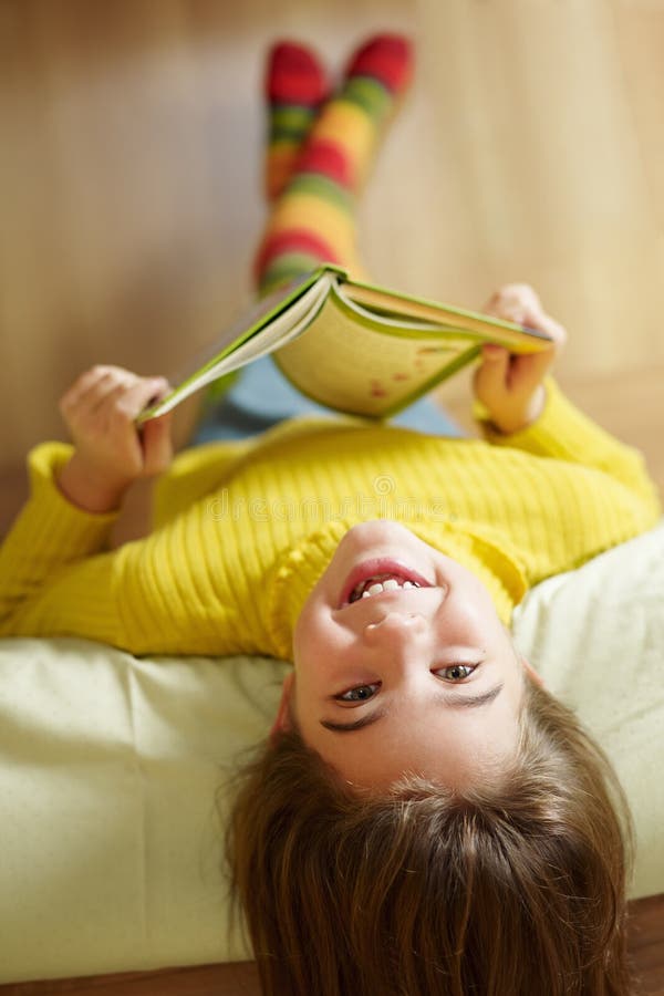 Girl reading book