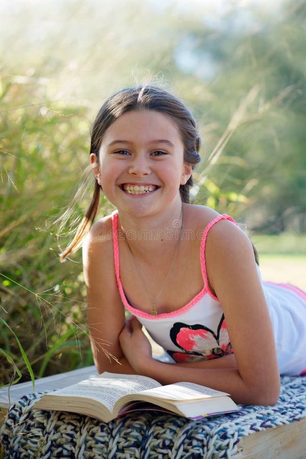 Girl reading a book