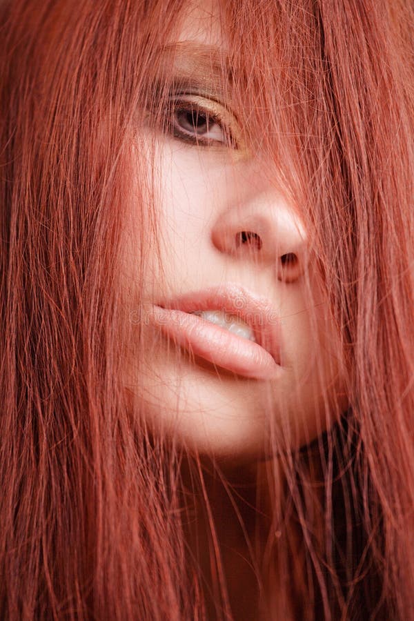 Girl with red hair portait