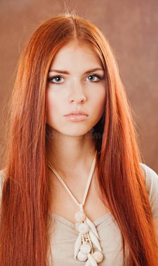 Girl with red hair portrait