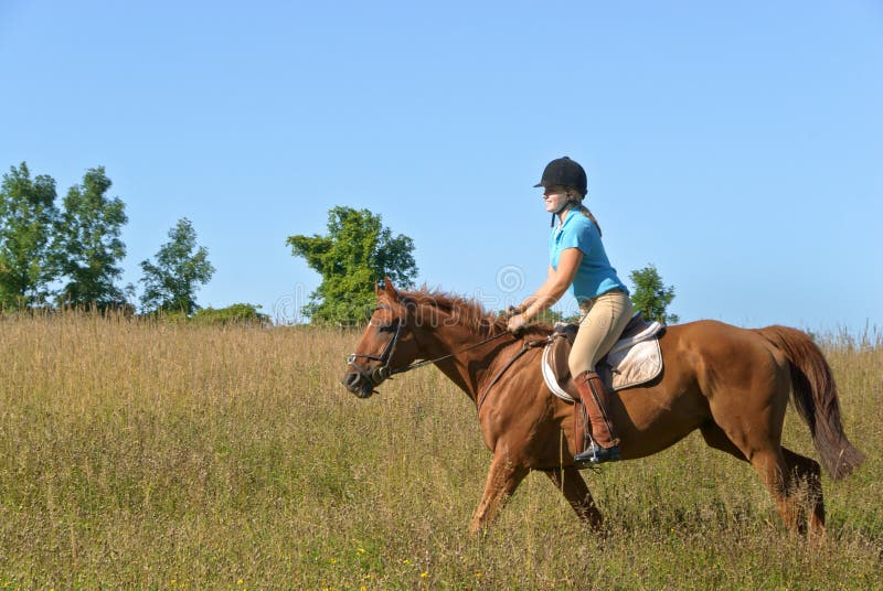 Girl Riding Horse