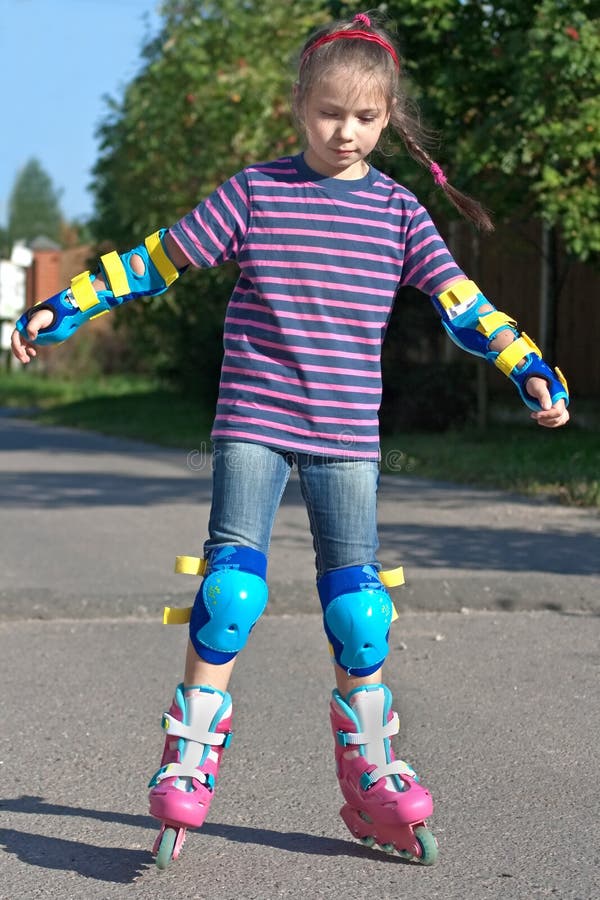 Girl On Roller Blades Picture. Image 14929855