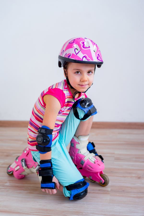 Girl on roller skates stock image. Image of skate, roller 107245871