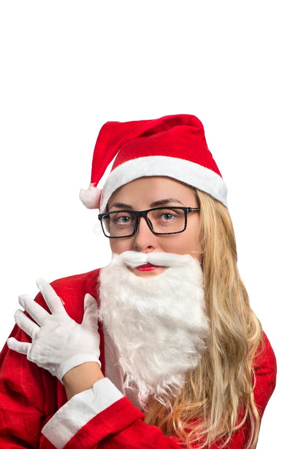 girl in santa suit