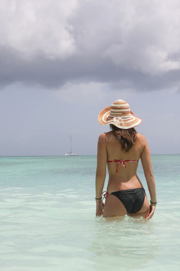 Girl in saona beach