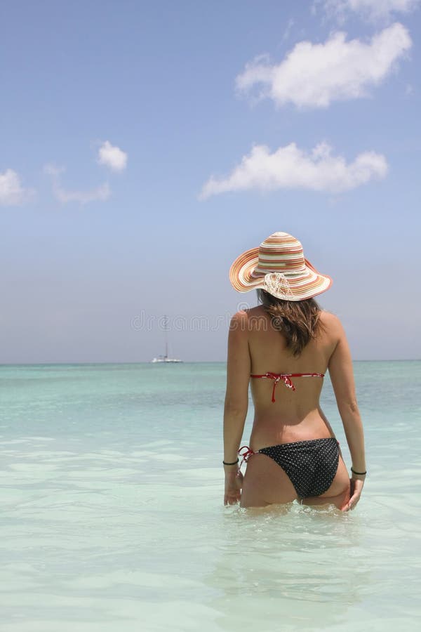 Girl in saona beach