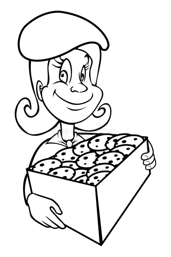 girl scout cookie coloring page