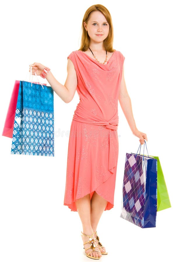 Girl with shopping