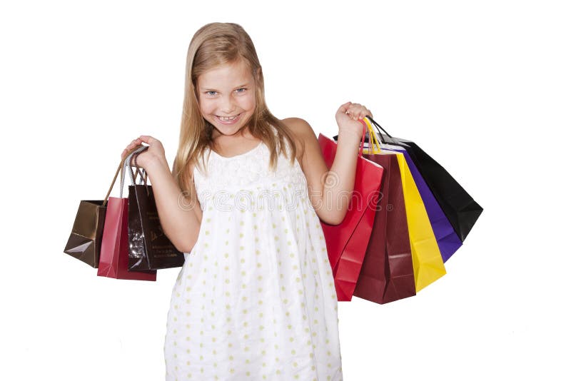 Girl with shopping bags