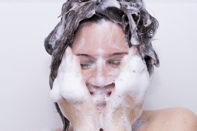 Girl In The Shower Stock Image Image Of Shower Soapy 62235547
