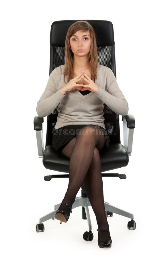 Girl sitting in a chair