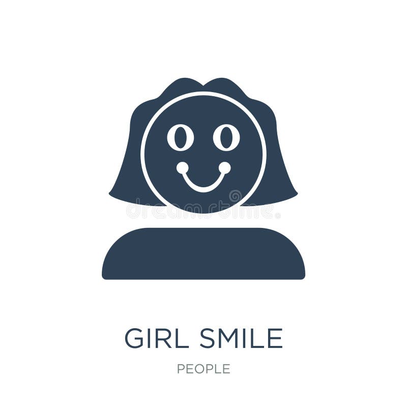 girl smile icon in trendy design style. girl smile icon isolated on white background. girl smile vector icon simple and modern royalty free illustration girl smile icon in trendy design style. girl smile icon isolated on white background. girl smile vector icon simple and modern royalty free illustration