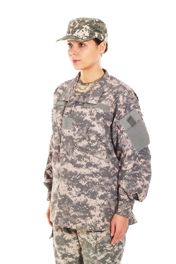 Girl - Soldier in the Military Uniform Stock Photo - Image of corporal ...