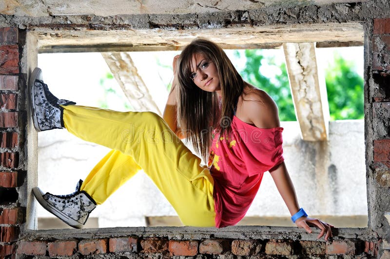 Girl in sportswear stock image. Image of modern, beautiful 27138053