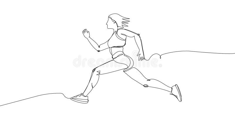 illustration of a track and field athlete running done in sketch drawing  style Stock Vector Image & Art - Alamy