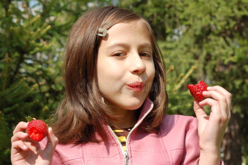 Girl With Strawberries