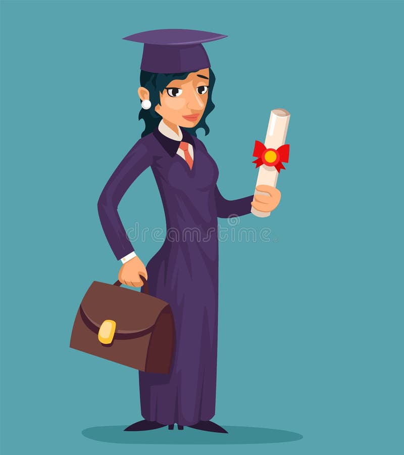 Girl Student Female Graduate Cartoon Character Design Graduation Cap Scroll Vector Illustrator Stock Vector - Illustration of holding, icon: 126449244 Girl Student Female Graduate Cartoon Character Design Graduation Cap Scroll Vector Illustrator Stock Vector - Illustration of holding, icon: 126449244