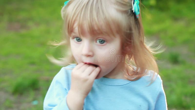 Women Sucking Eating Banana Fruit Food Close Up Slow Motion Stock