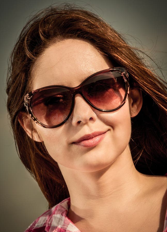 Girl With Sunglasses Stock Image Image Of Glasses Close 31499977