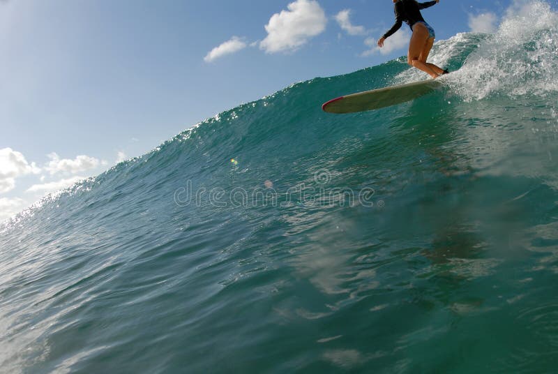 Girl surfer