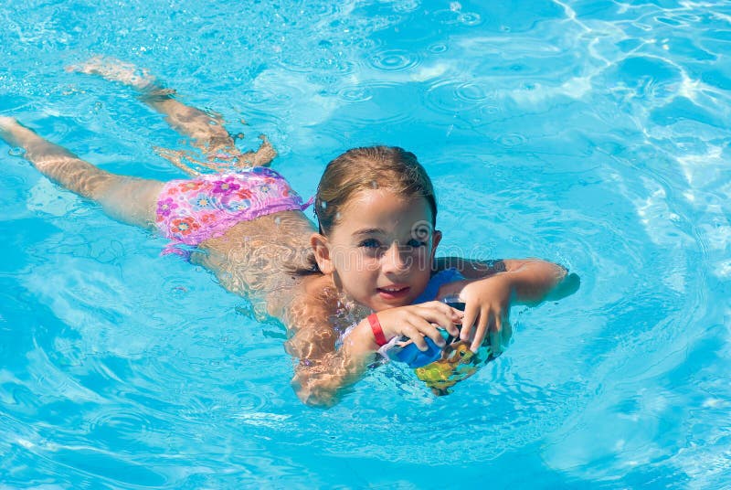 Girl In Swimming Pool Stock Photo Image Of Beautiful