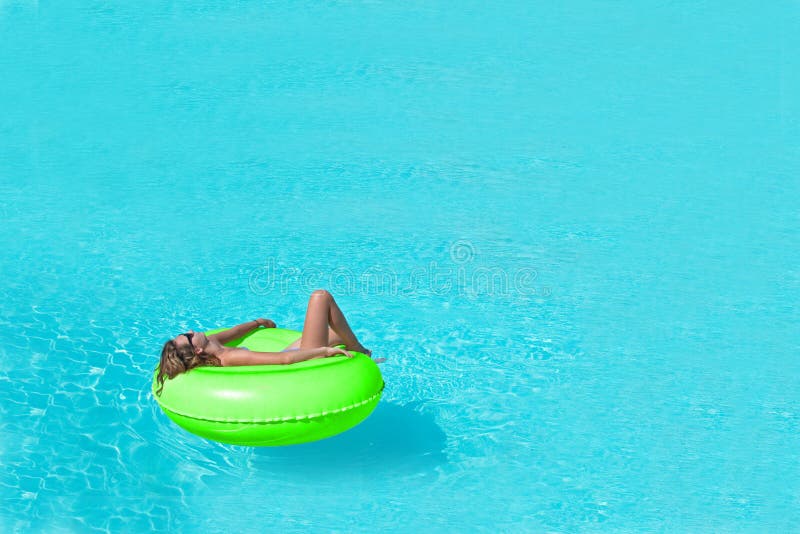 Girl in swimming pool stock image. Image of relax, beauty - 52283007