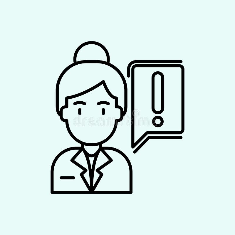 Girl, symbol,protest,speech bubble icon. Element of Feminism for mobile concept and web apps icon. Outline, thin line icon for royalty free illustration