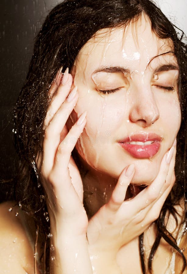 Girl taking a shower stock photo. Image of clean, beauty 