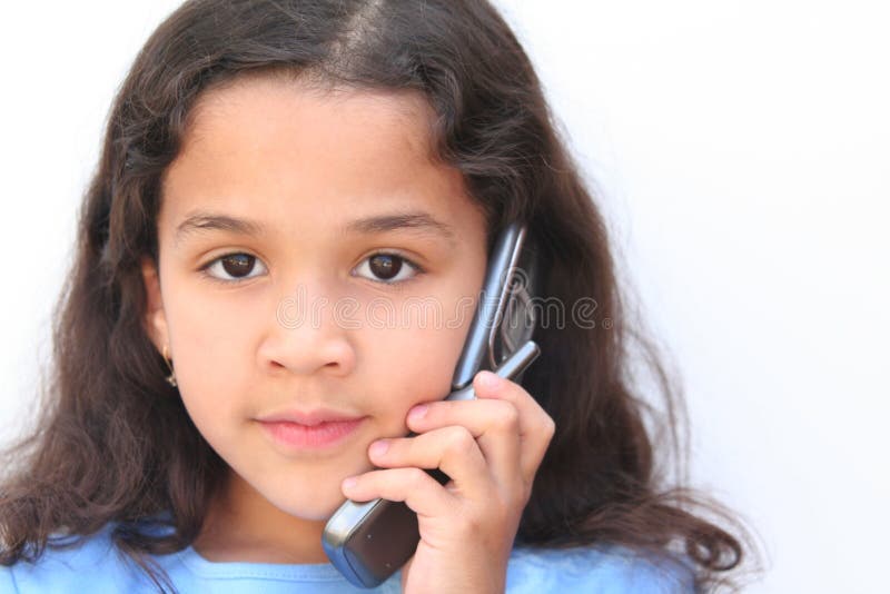 Girl Talking On Cell Phone