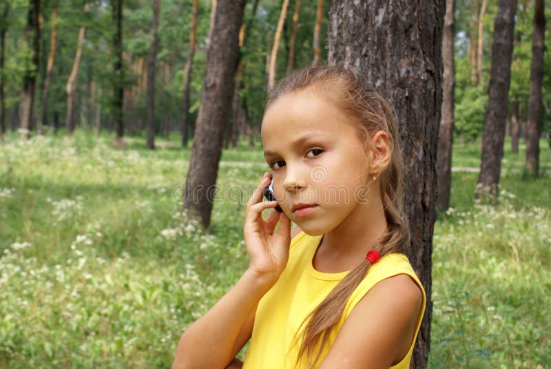 Girl talking on cell phone