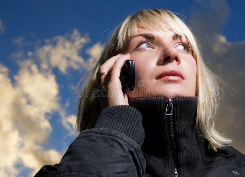 Girl talking on the phone