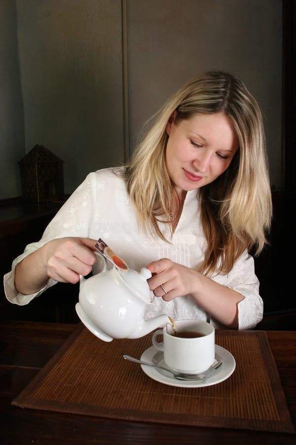 Girl with tea